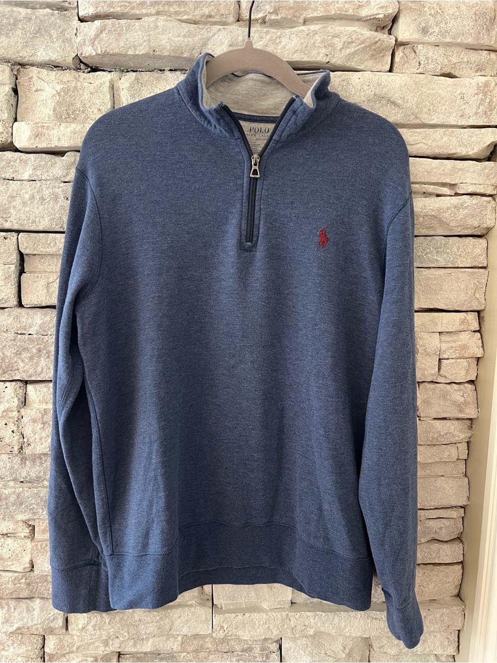 Polo by Ralph Lauren Blue Quarter-Zip Pullover